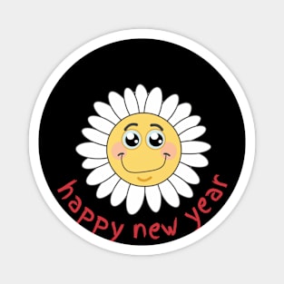 New Year Smile - Daisy Magnet